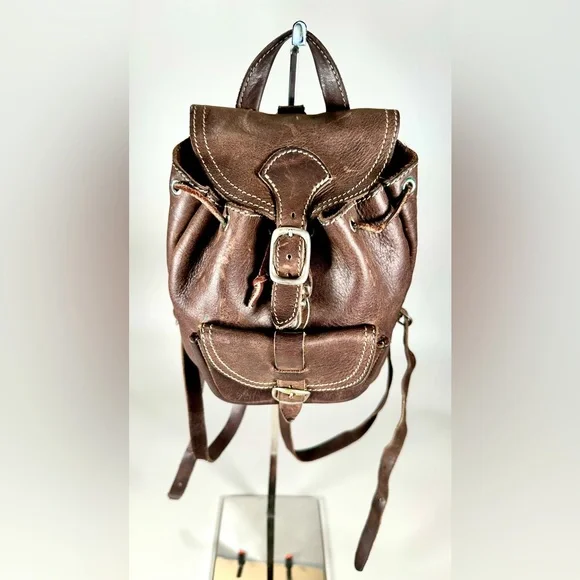 Roots Women’s Vintage Genuine Leather Mini Backpack - Picture 8 of 12